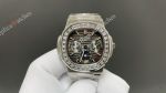 Patek Philippe Nautilus Swiss Cal.240 Movement Diamond Bezel Black/Green/Blue Face Watch 40mm 